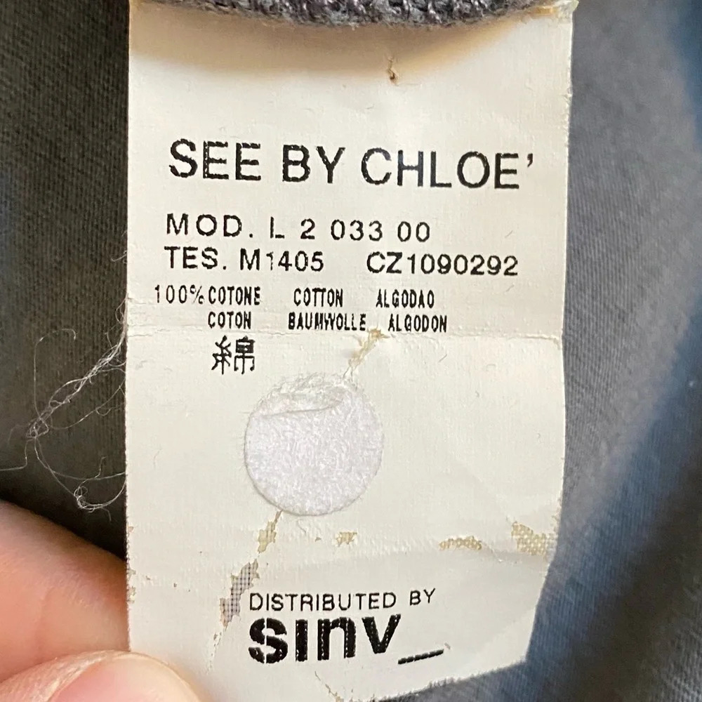 See by Chloe Women’s Blouse top Button side detail - Picture 9 of 12